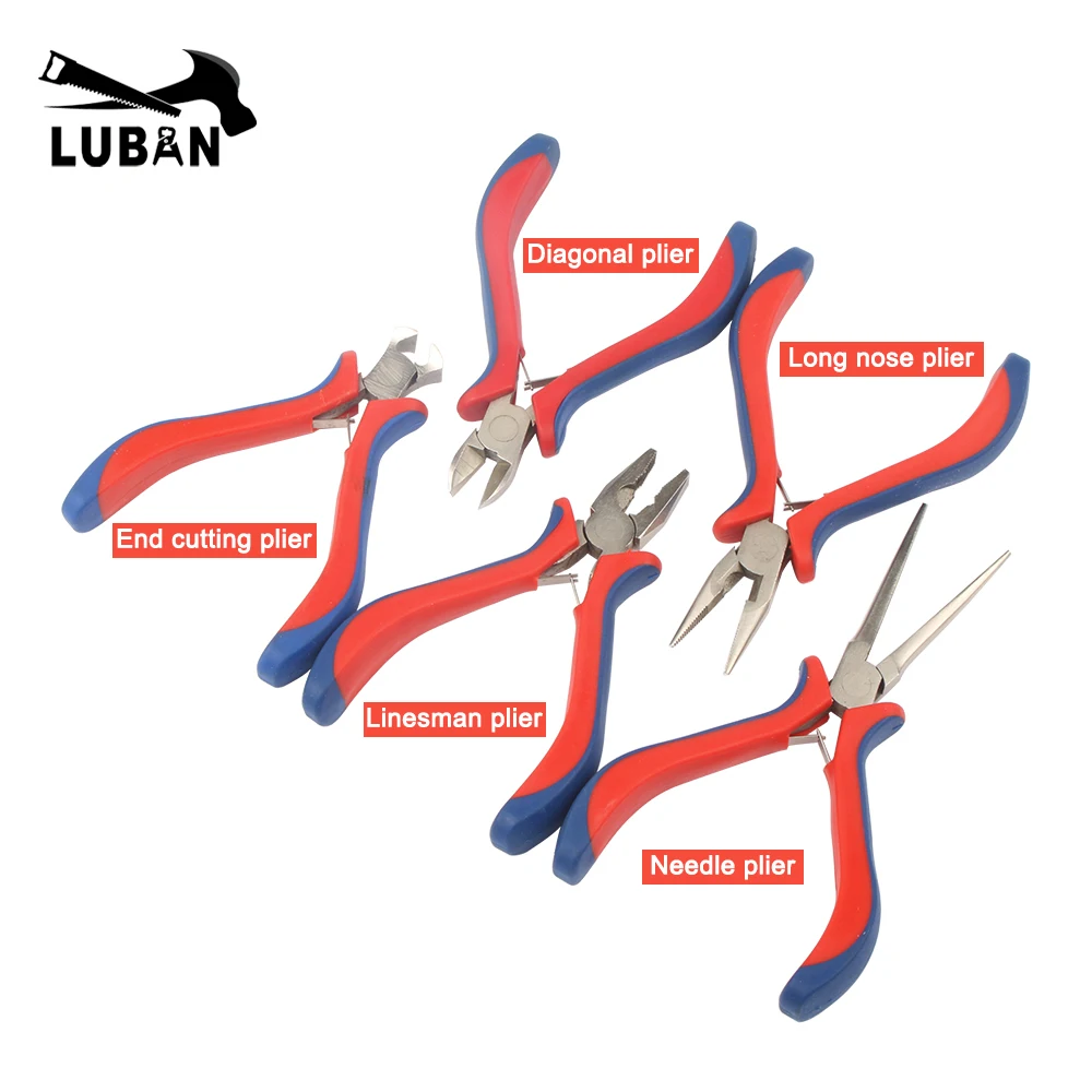 

LUBAN 5 шт. мини-плоскогубцы для ювелирных изделий, щипцы для диагностики, резак, инструмент «сделай сам»