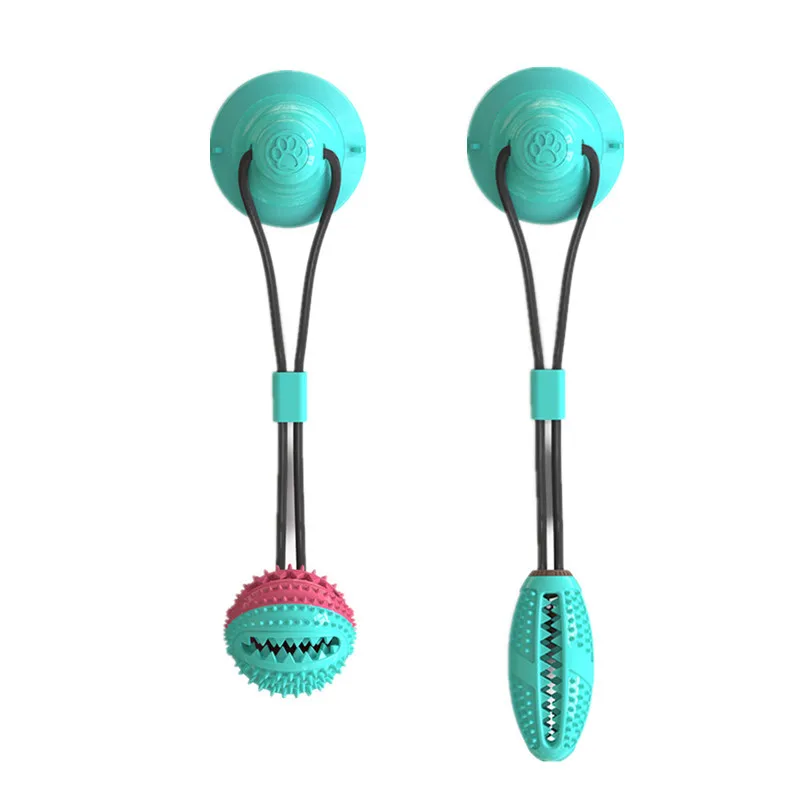 

Gnawing Molars Dog Toys Interactive Sucker Dog Toys Leakage Ball Dog Toothbrush Chewing Ball Sound Bell Non Toxic Dog Toys