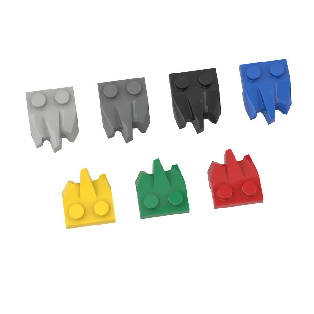 

BuildMOC 27261 2 x 2.5 x 1 board, modified 1 x 2 with 3 claws For Building Blocks Parts DIY Construc