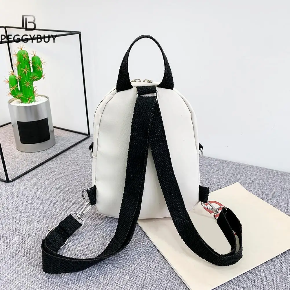 

Women Fashion Canvas Backpack Shoulder Crossbody Bag Vintage Mini School Bag Rucksack