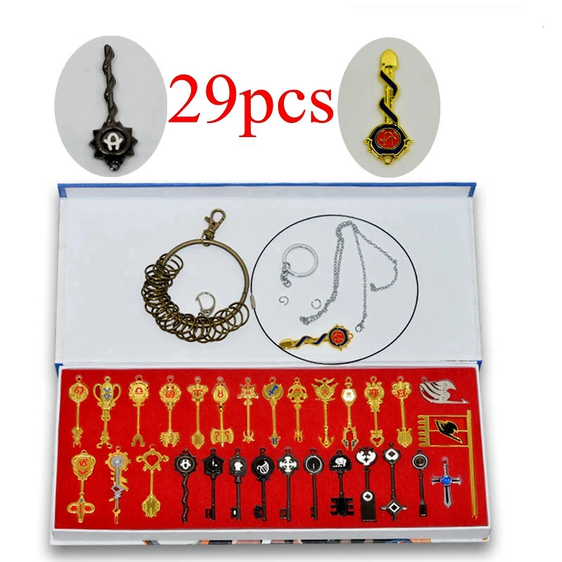 Набор ключей сказочного хвоста аксессуары для аниме косплея оружие коллекция