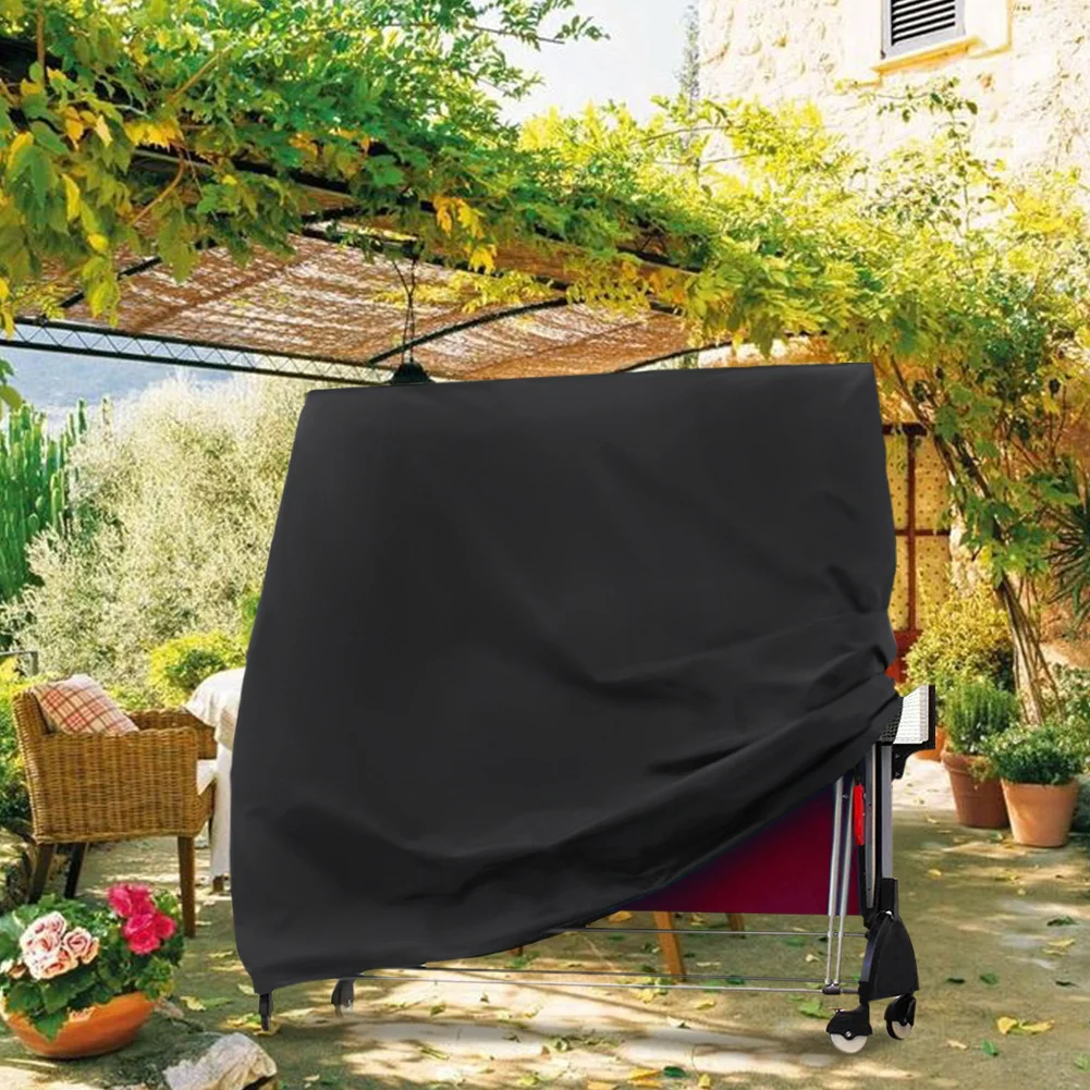 

Dustproof Easy Clean Waterproof Anti UV Lightweight Full Protection Indoor Outdoor Table Tennis Cover Oxford Fabric With Straps