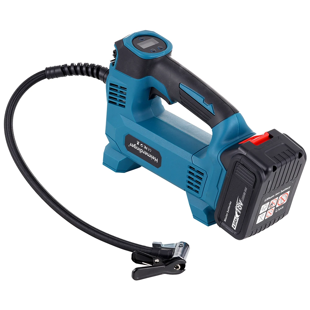 18 volt lithium battery powered cordless Electric air pump electric inflator with car charger | Инструменты