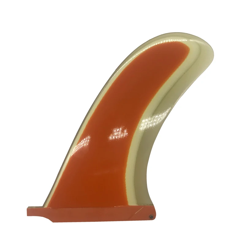 Оранжевый ручной работы из стекловолокна Sup одноплавник Лонгборд для серфинга |