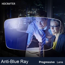 1 Pair 1.56 1.61 1.67 Anti-Blue Ray Blocking Lenses Progressive Multifocal Prescription Optical Computer Diopters Glasses Lens