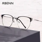 Деловые очки для чтения RBENN, из нержавеющей стали, с защитой от синего света, для пресбиопии, компьютерные очки с линзами CR-39 + 0,5 1,75 2,75