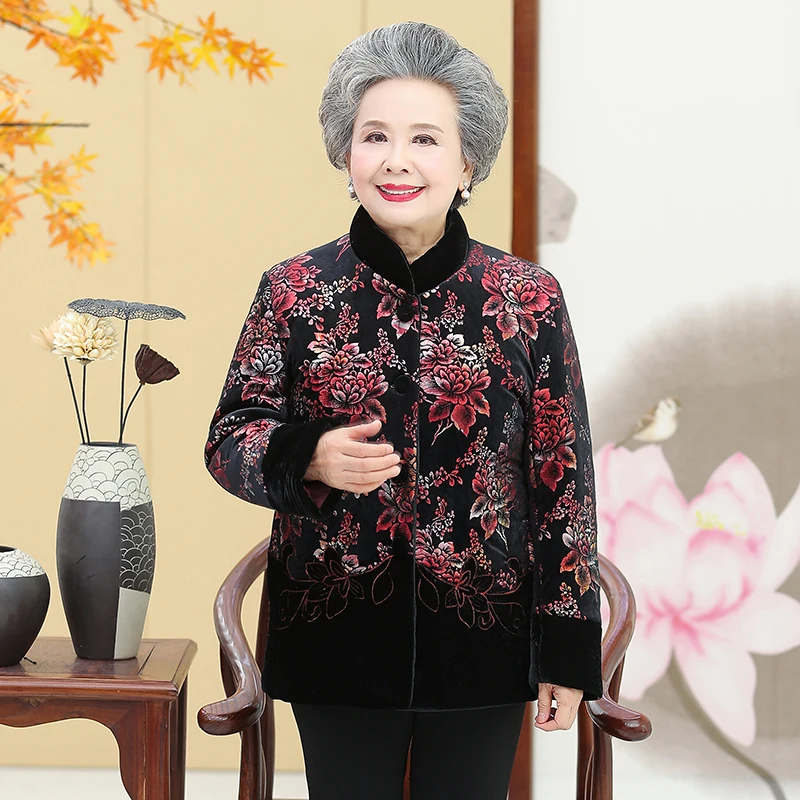 Зимняя одежда для детей среднего и пожилого возраста хлопковая пожилых людей