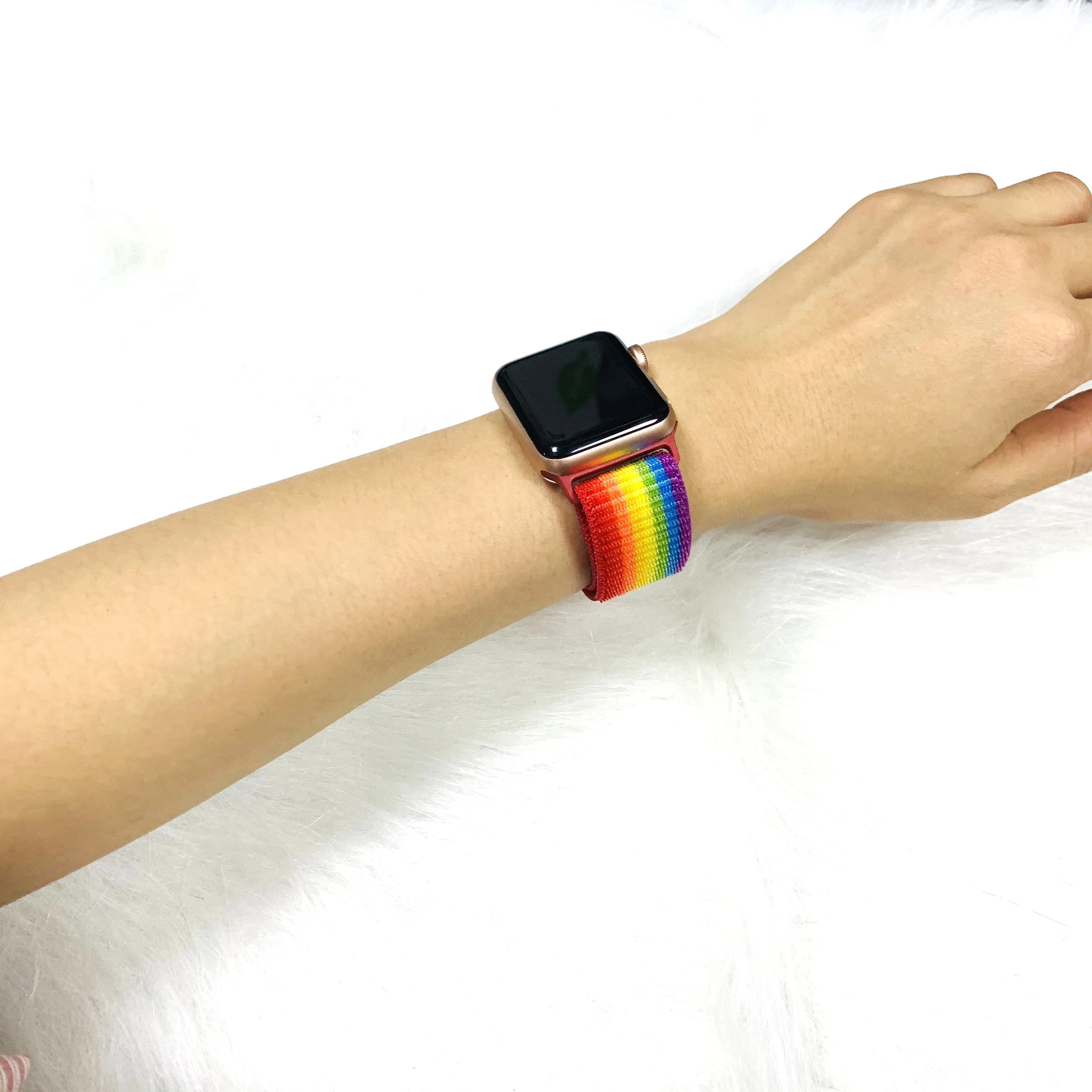 Joyozy для Apple watch Band нейлоновая Спортивная петля IWatch Series4 3 2 1 цветная Классическая