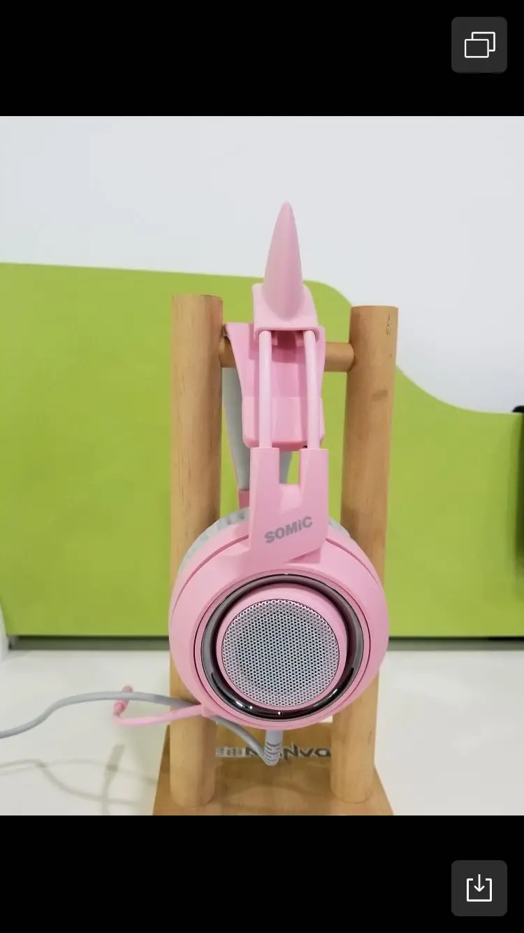 SOMIC G951S розовые милые наушники Virtual 7,1 с шумоподавлением Проводная игровая гарнитура с вибрацией 3,5 мм гарнитура с микрофоном для ПК