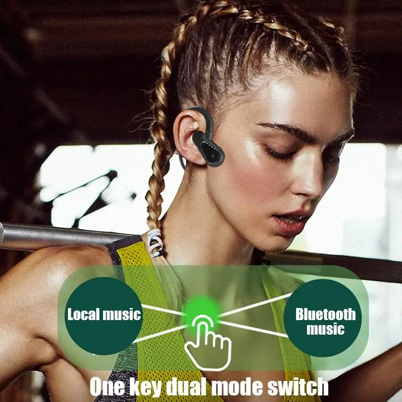 

A01 Bluetooth 5.0 Headset Wireless Ear-Mounted Non-Ear Bone Conduction Concept Sports Outdoor With Internal Memory MP3 Player