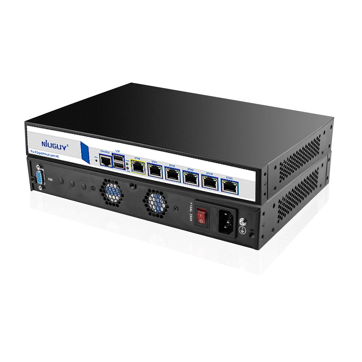 Niu-2 Gigabit многопортовый IPC межсетевой экран VPN маршрутизатор оборудование сетевой