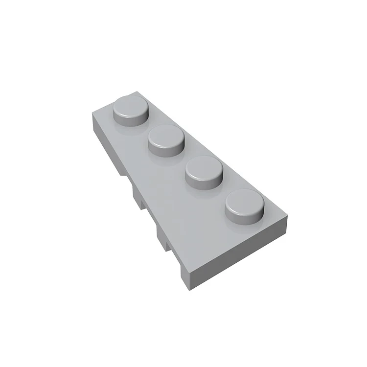

10pcs Compatible MOC Brick Parts 41770 Wedge Plate 4 x 2 Left Building Block Particle DIY Assmble Kid Brain Toy Birthday Gift