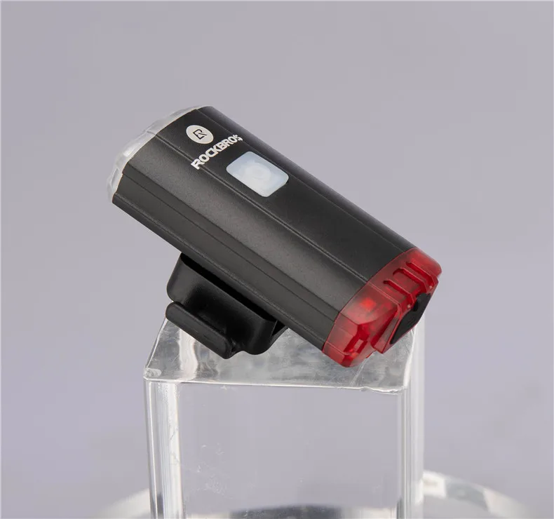 ROCKBROS New 100 Lumen Bicycle Helmet Light USB Rechargeable Flashlight Bike Front Rear Light Handlebar Helmet Top Two-way Light
