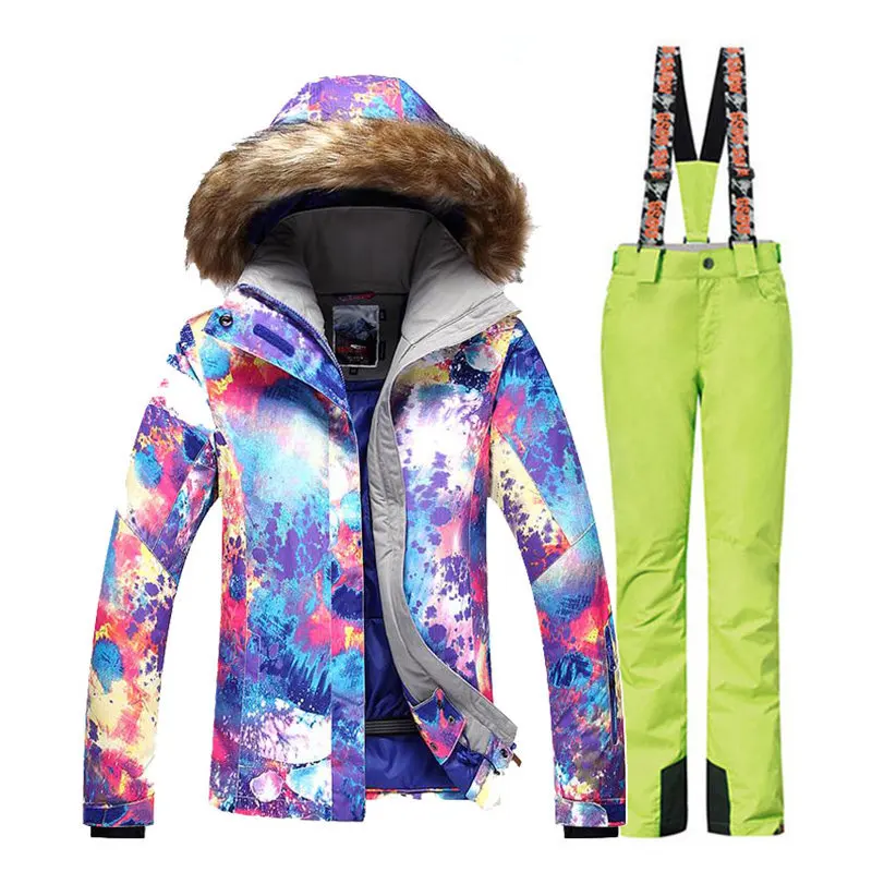 Модный меховой костюм для женщин спортивная одежда улицы водонепроницаемая