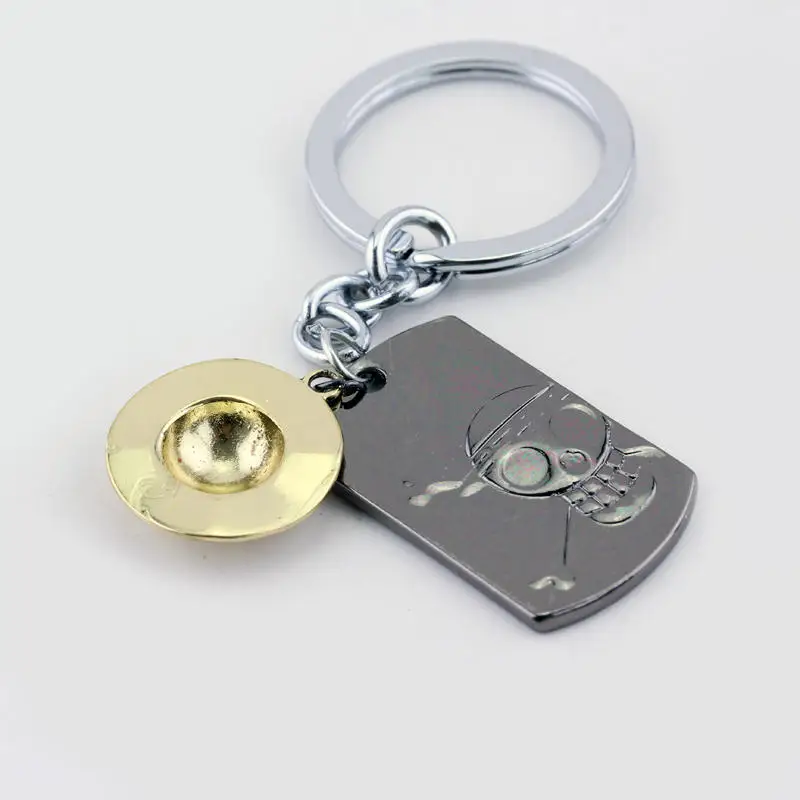 Брелок с эмалью из сплава цельный брелок японским аниме шляпа Луффи Хоба