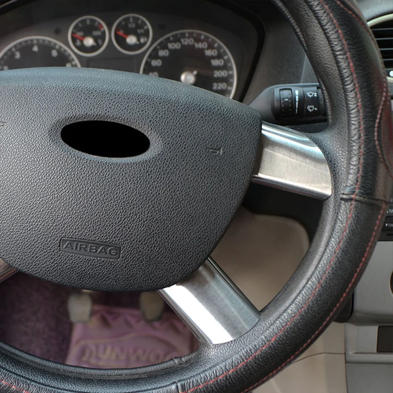 Украшение из нержавеющей стали на руль автомобиля накладка наклейка для Ford Focus 2