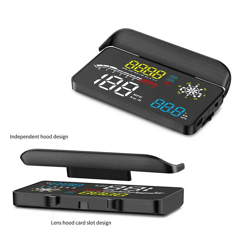 

HD Projection Auto HUD Mirror Head Up Display OBD2 Speed Projector Speedometer