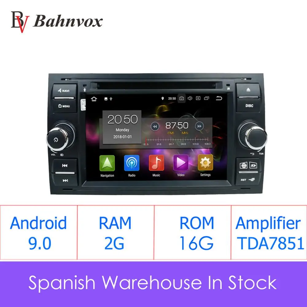 BAHNVOX 2 Din 7 &quotAndroid 9 0 автомобильный DVD мультимедийный плеер GPS navi авторадио для