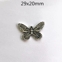 18pcs retro butterfly pendants for jewelry making diy necklace handmade aesthetic accessories for earrings charms findings