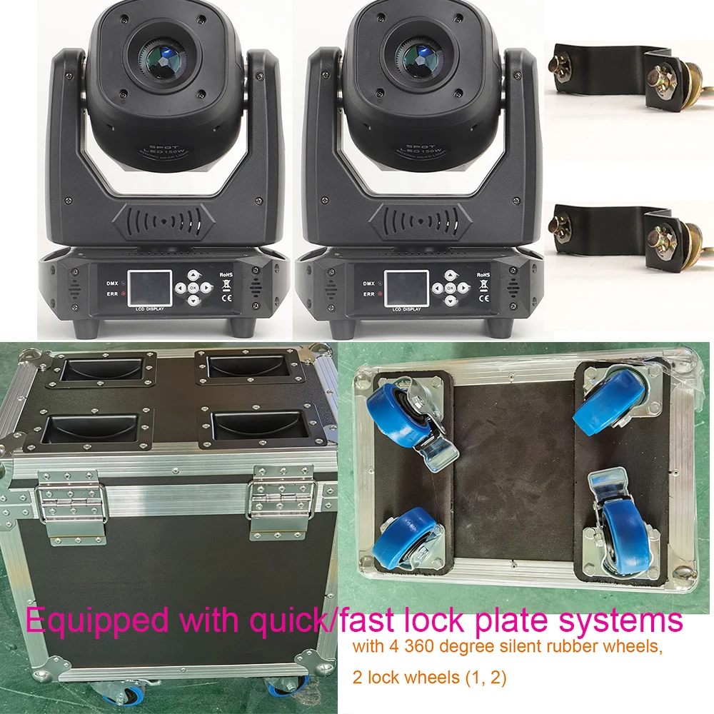 2 шт. 4 шт./лот чехол для полета светодиодный лучевой прожектор 150 Вт движущаяся