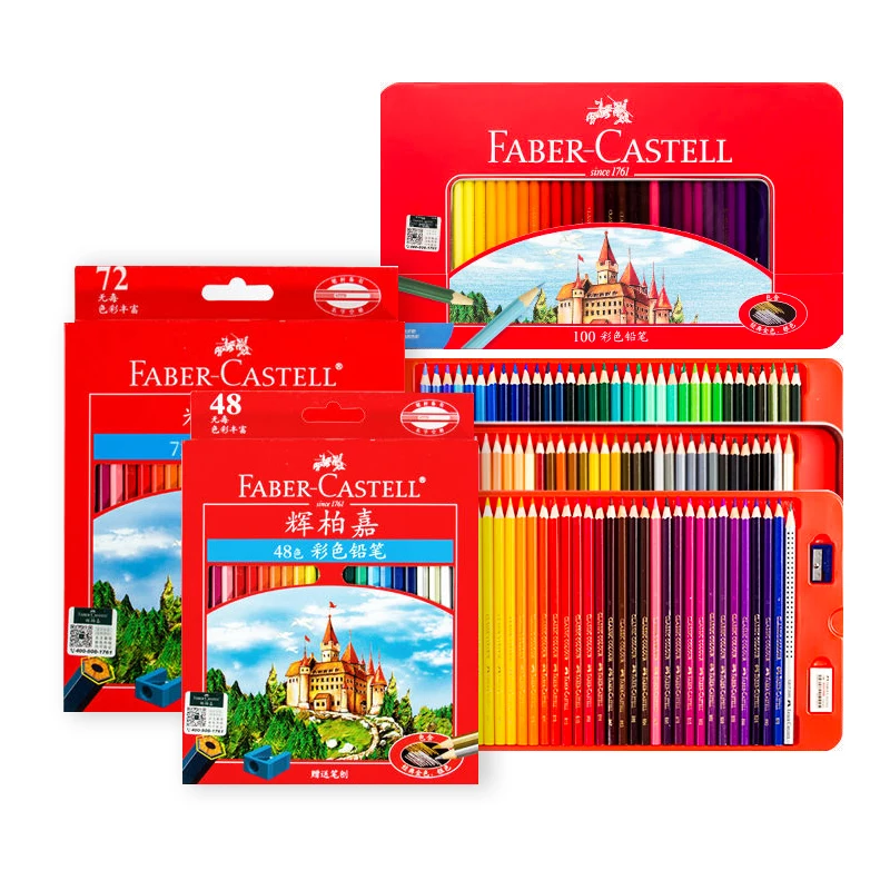 

Faber-Castell 36/48/72 Colored Pencils Set Professional Painting Oily Color Pencil Set For Drawing Sketch Painting Art Supplies