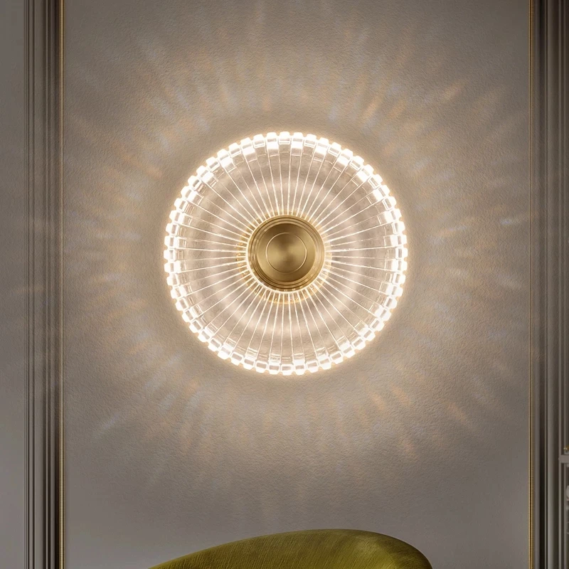 

Led Wall Lamps Copper Acrylic Wall Lights Living Room Bedside Light Nordic Home Decor Wall Sconce Bathroom Mirror Wall Fixtures