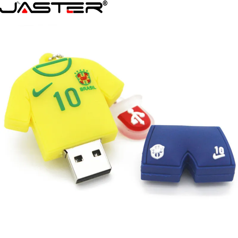 JASTER модная футбольная одежда серия USB флэш-память футбольная рубашка карта памяти накопитель 4 ГБ 8 ГБ 16 ГБ 32 ГБ 64 ГБ USB флеш-накопитель