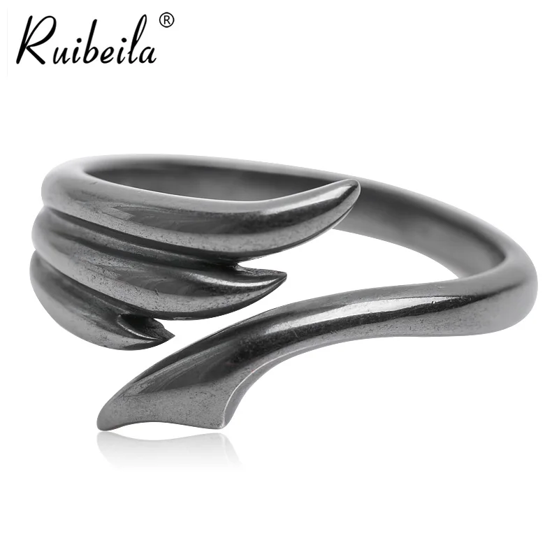 ruibeila S925 argent personnalité rétro ailes bague en argent sterling hommes et femmes ouvert bague de mode noire
ruibeila S925 argent personnalité rétro ailes bague en argent sterling hommes et femmes ouvert bague de mode noire
