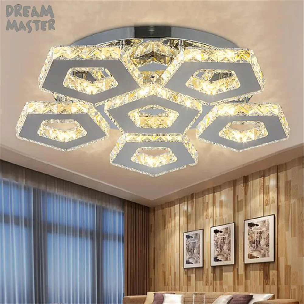 Современный хрустальный светодиодный потолочный светильник s/Φ люстра с