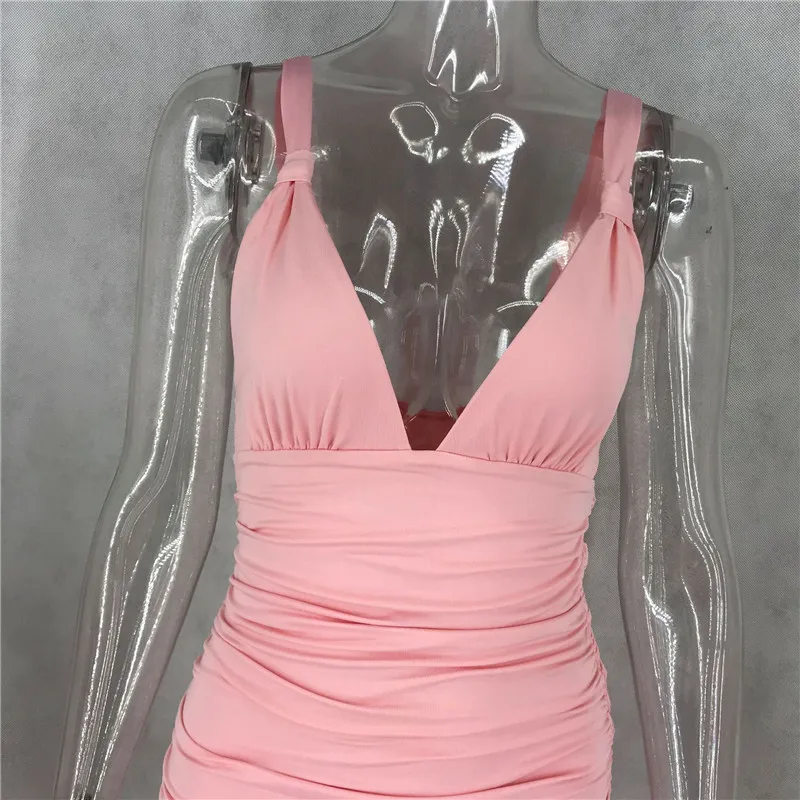 Сексуальное Двухслойное Плиссированное облегающее платье женское для вечеринок