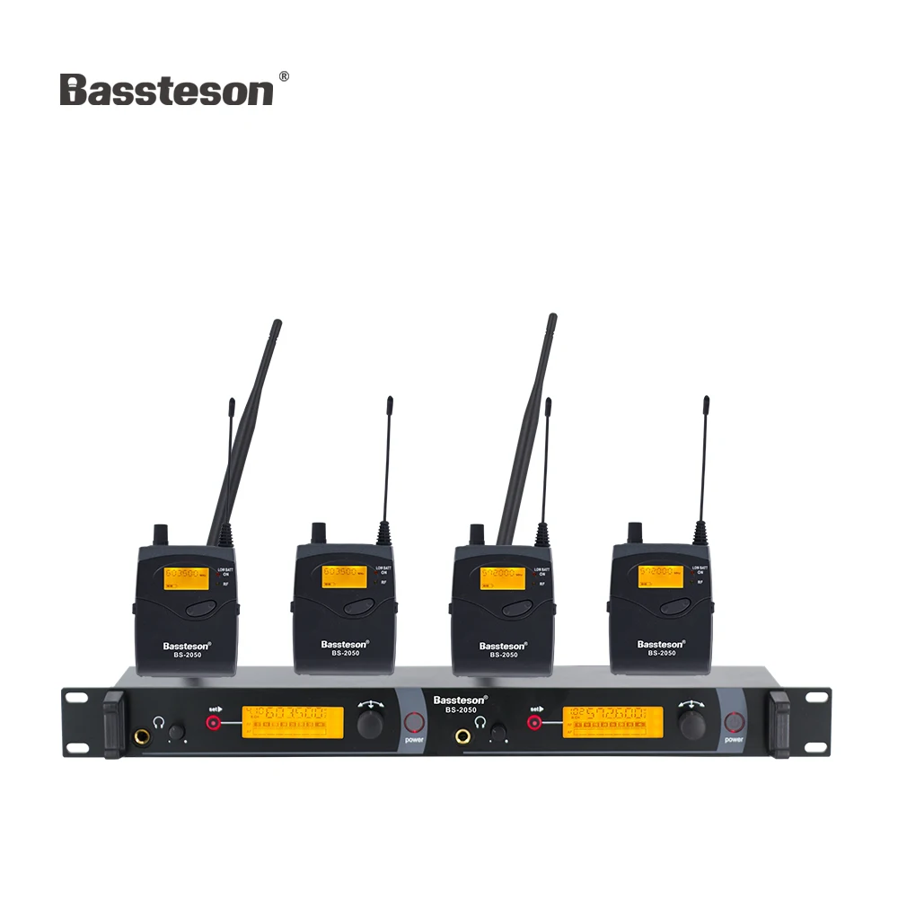 Bassteson BS 2050 Professional In Ear UHF Беспроводная система мониторинга сцены Двойной