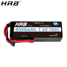 Аккумулятор HRB Lipo 2S 2S2P, 7,4 В, 8000 мА  ч, c