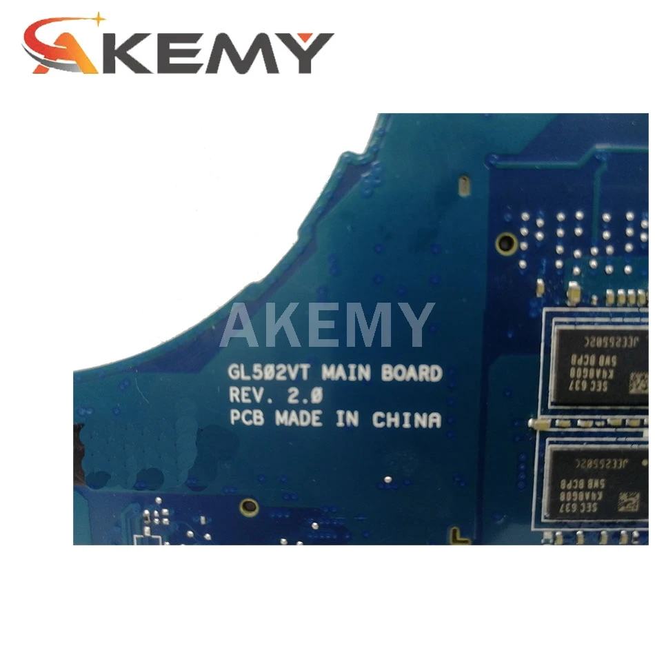 jiansu new gl502vt 8gb rami7 6700hq gtx970m6g motherboard for asus rog strix gl502vt s5vt laotop mainboard motherboard free global shipping