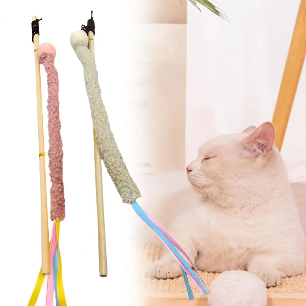 

Cats Stick Webbing Safe Teaser Toy Cats Wand Toy Cats Stick