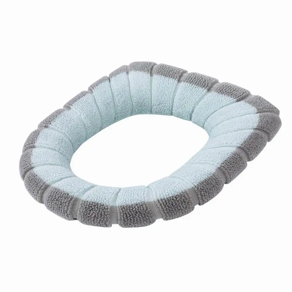 Универсальное теплое мягкое моющееся сиденье для унитаза Чехол коврик набор