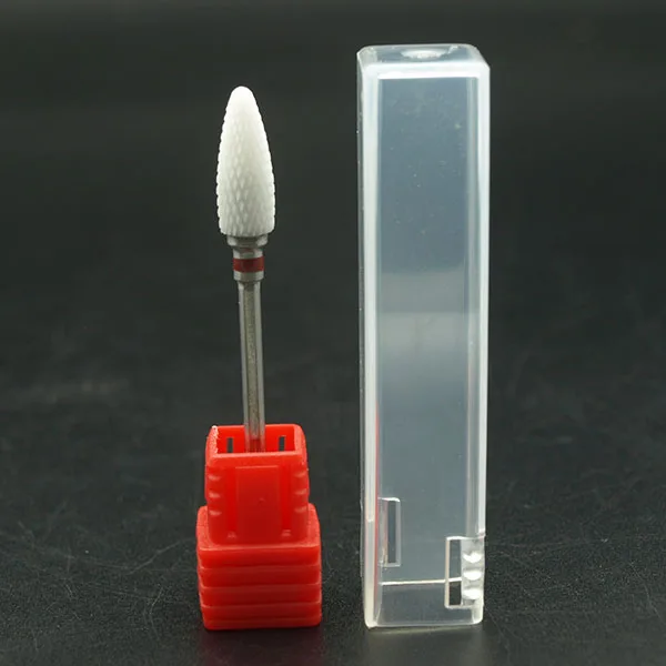 H0613Red EasyNail 26 типов супер белая керамическая дрель для ногтей битэлектрическая сверлильная машинка для маникюра Аксессуары Инструмент для ногтей, средство для удаления кутикулы - Цвет: H0613Red