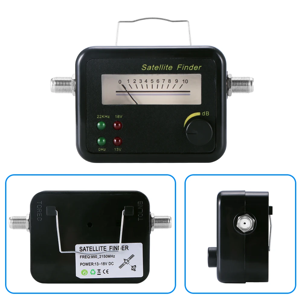 

Original Satellite Finder Search Alignment Signal Meter Receptor For Sat Dish TV LNB Digital TV Signal Amplifier Sat Finder