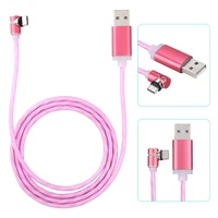1m luminous type c high speed transmission magnetic tpe data line charging cable suitable for ios and andrioid magnetic plug