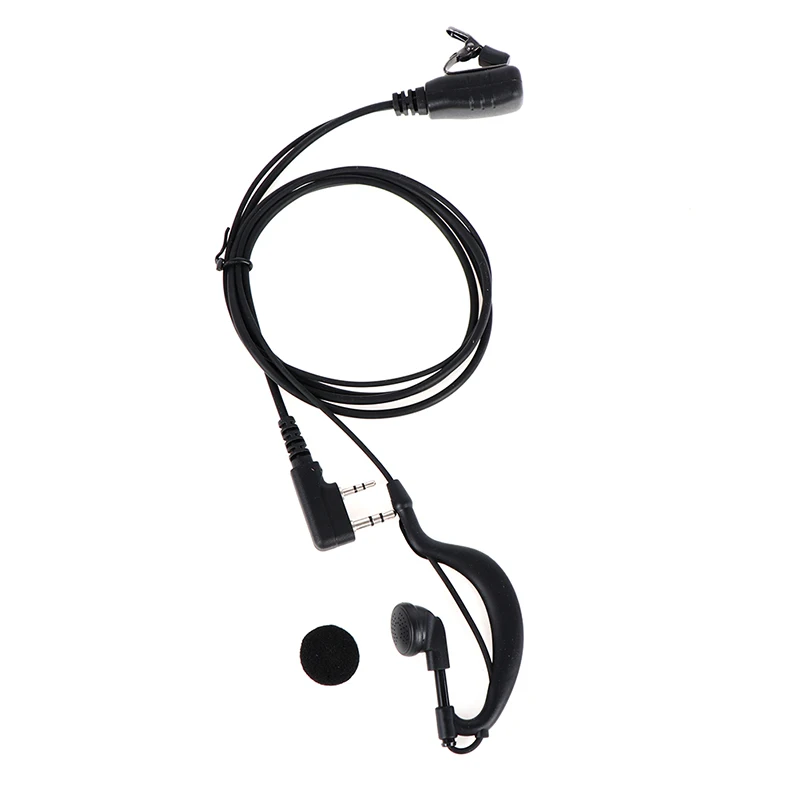 

2 Pin 1m Covert Acoustic Air Tube Mic Microphone Earphone Earbud Headset Earpiece Headphone Ptt Ear Hook Walkie Talkie
