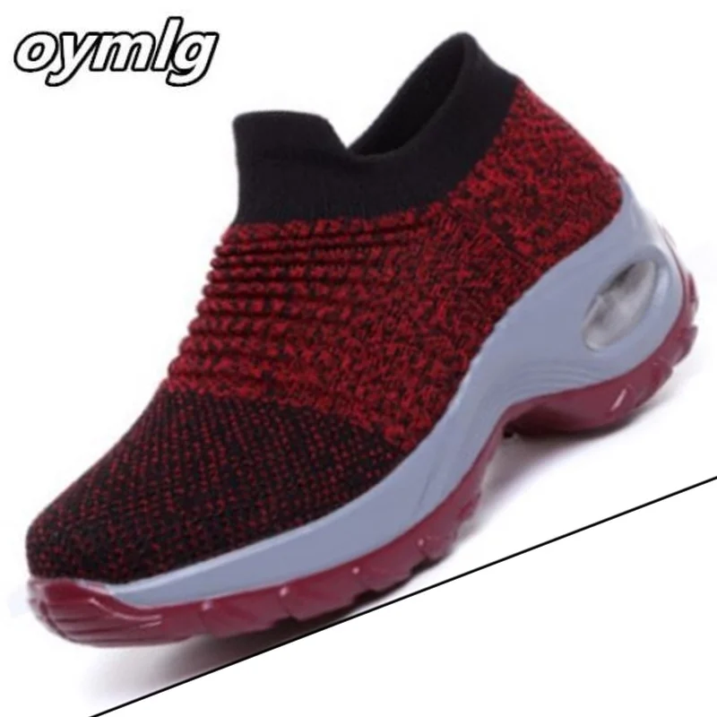 

2020 Fashion Autumn Women Platform Shoes Woman lady Flats Fall Casual Black Ballet Shoes Comfort Sock Slip On Dance Shoes