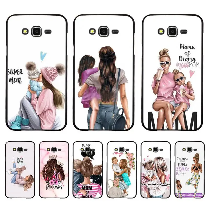 

Super Mom Baby Girl Fashion Phone Case For Samsung Galaxy J4plus J6 J5 J72016 J7prime J7Core J6plus Coque