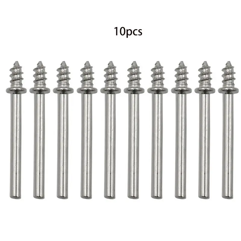 

10 Pcs Shank Screw Rotary Handle Mandrel Grinding Polishing Fit for Rotary Power