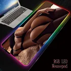 Сексуальный коврик для мыши Mairuige для девочек, игровой коврик для мыши с RGB подсветкой, большой компьютерный коврик для мыши со светодиодной подсветкой, геймерские коврики для клавиатуры, Настольный коврик с USB