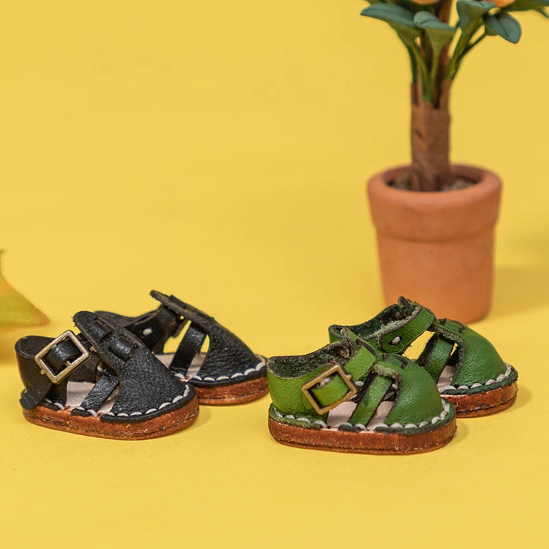 Ob11 обувь детская одежда бычья ручной работы сандалии холала P9 однотонная