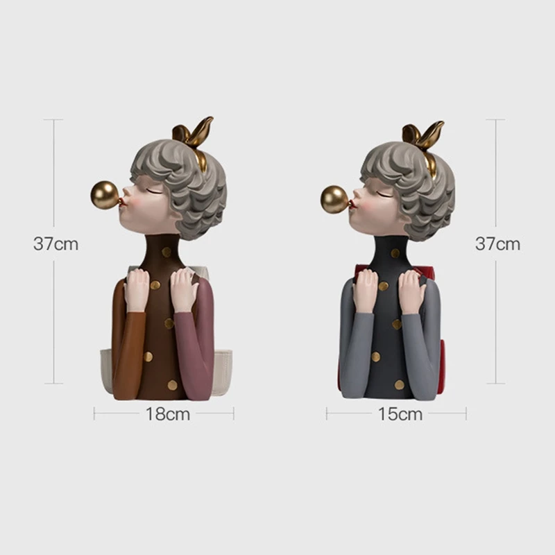 

Creative Bouquet Girl Ornaments Girls Gifts Living Room TV Cabinet Flower Arrangement Dried Flowers Home Decoration Crafts