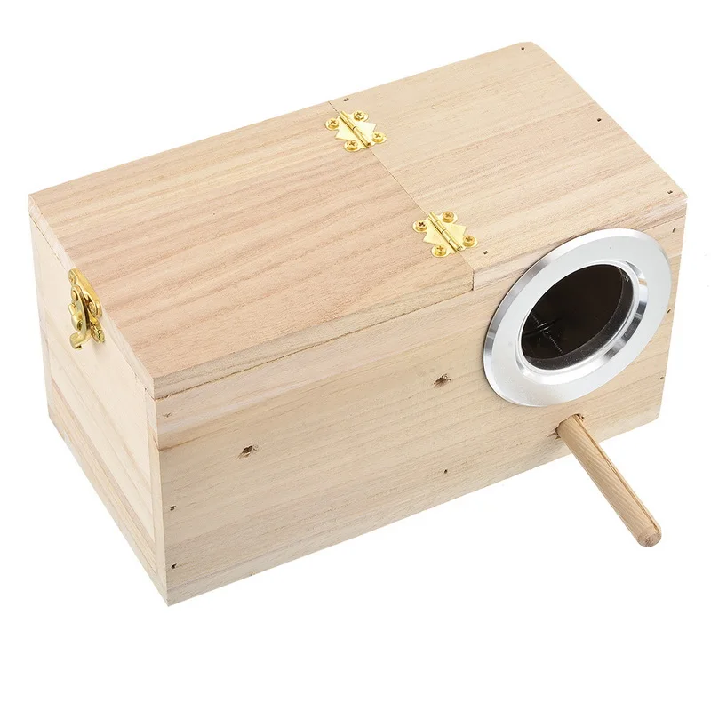 Дом Сад деревянный ящик DIY Натуральное деревянное Птичье гнездо птица попугай