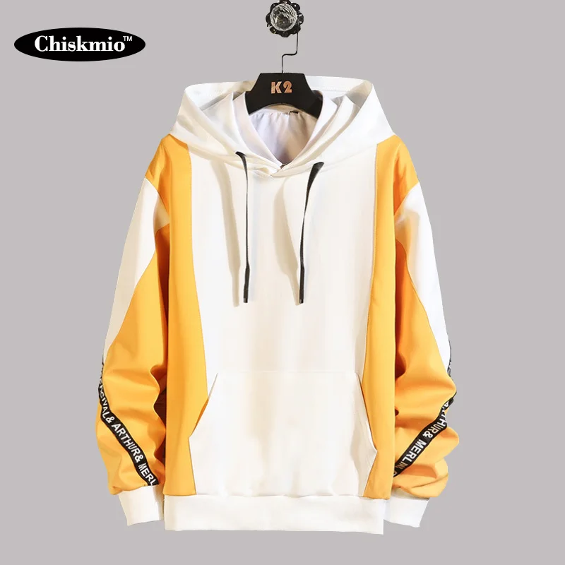 Женская толстовка с капюшоном Chiskmio цветной пуловер в стиле пэчворк Женский