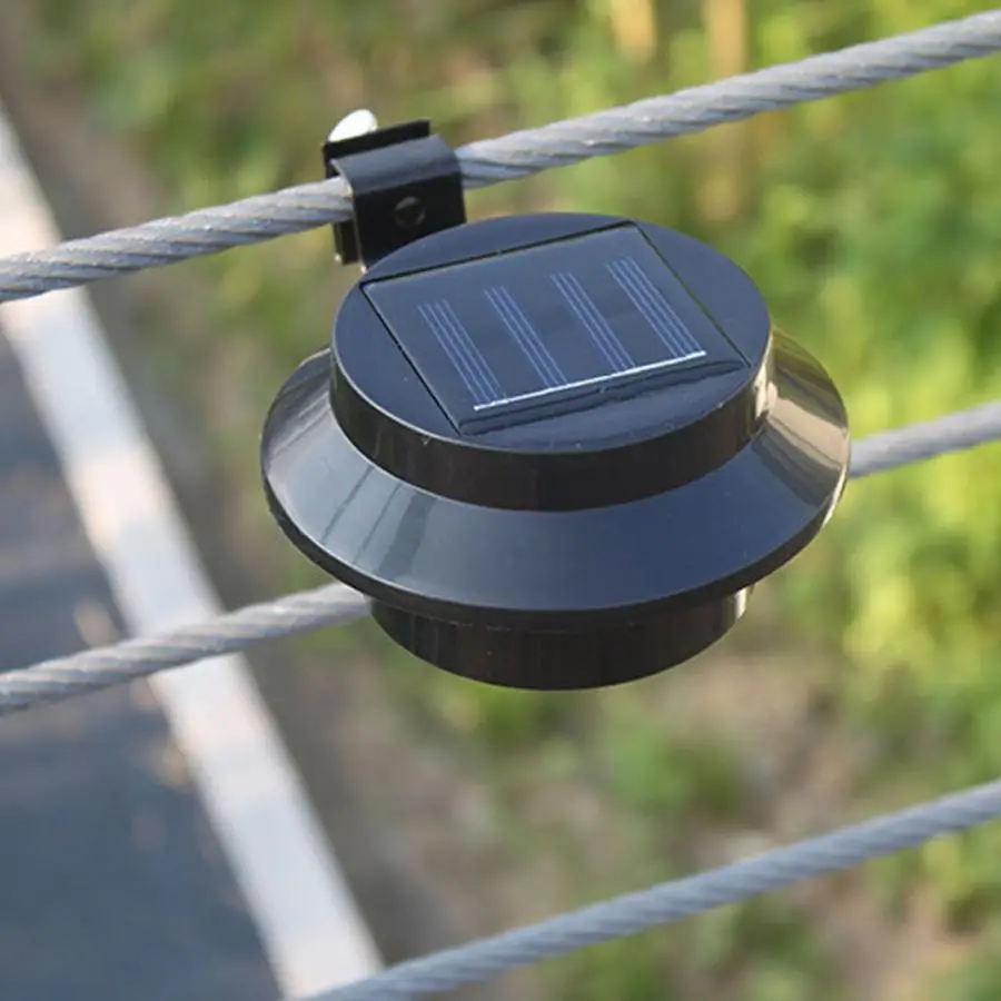 Наружная Солнечная Ландшафтная лампа забор двора 3LED Водонепроницаемая садовая