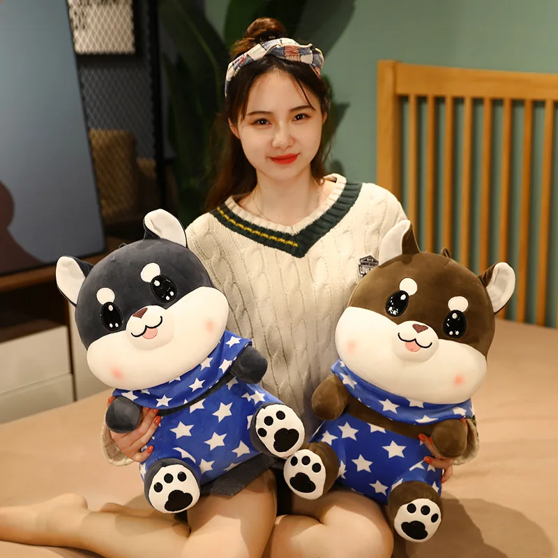

30-50Cm Star Shiba Lnu Husky Animal Dog Toy Pillow Kawaii Cure Birthday Gift For Friend Jouet Bebe Sofa Cushion Room Decoration