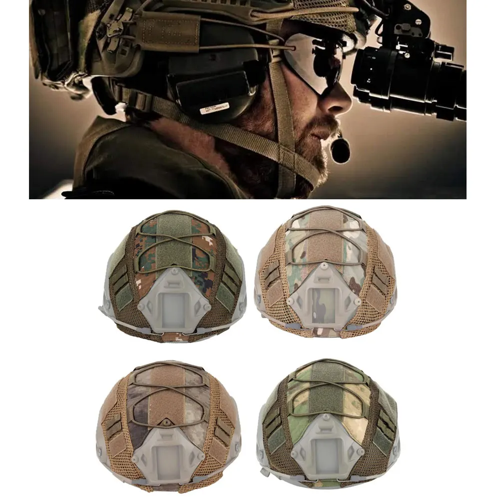 

Hunting Tactical Helmet Cover CS Wargame Sport For Fast MH PJ BJ Helmet Airsoft Paintball Army Helmet Military Accessories